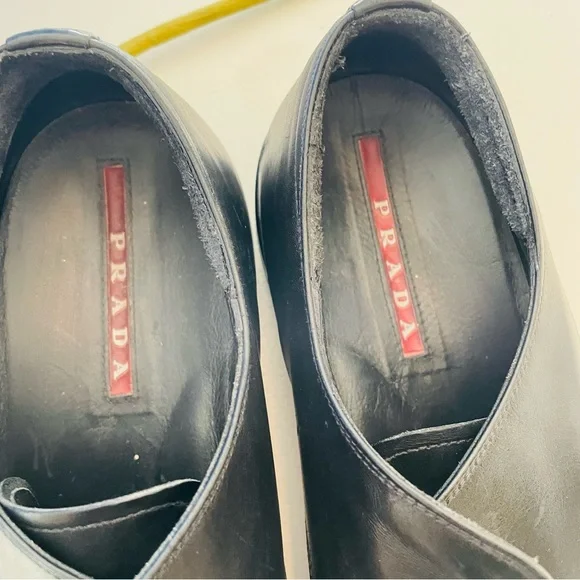 Prada Leather Oxford Lace Up Shoes - Picture 3 of 14